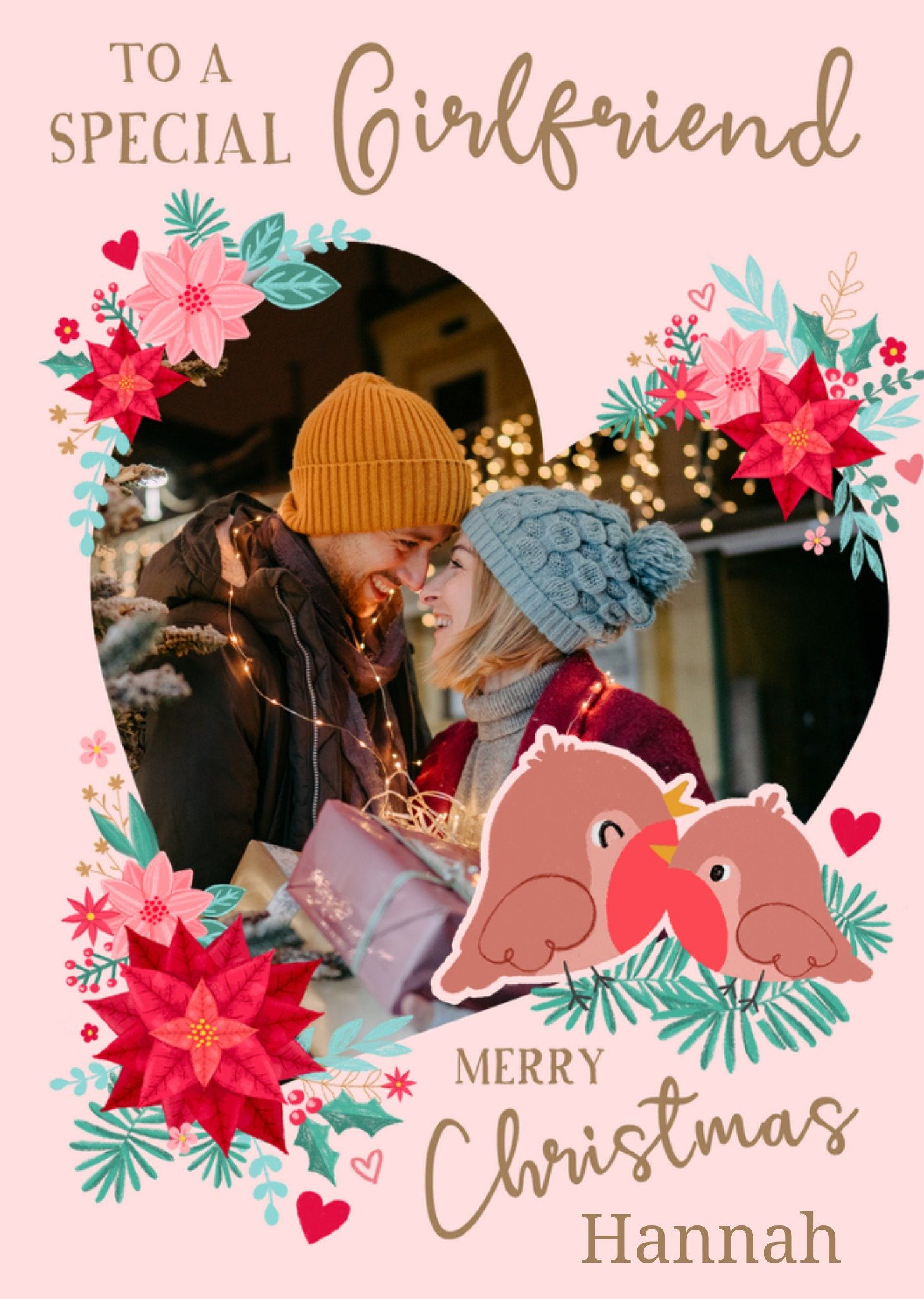 Moonpig To A Special Girlfriend Photo Upload Christmas Card