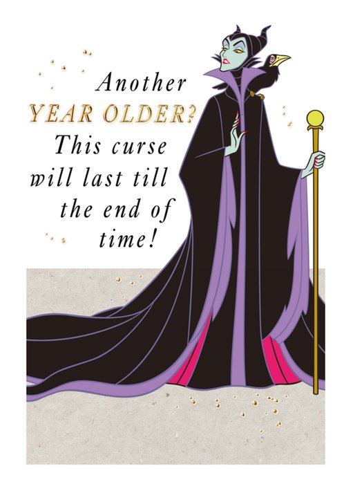 Disney Maleficent This Curse Will Last Till The End Of Time Birthday Card