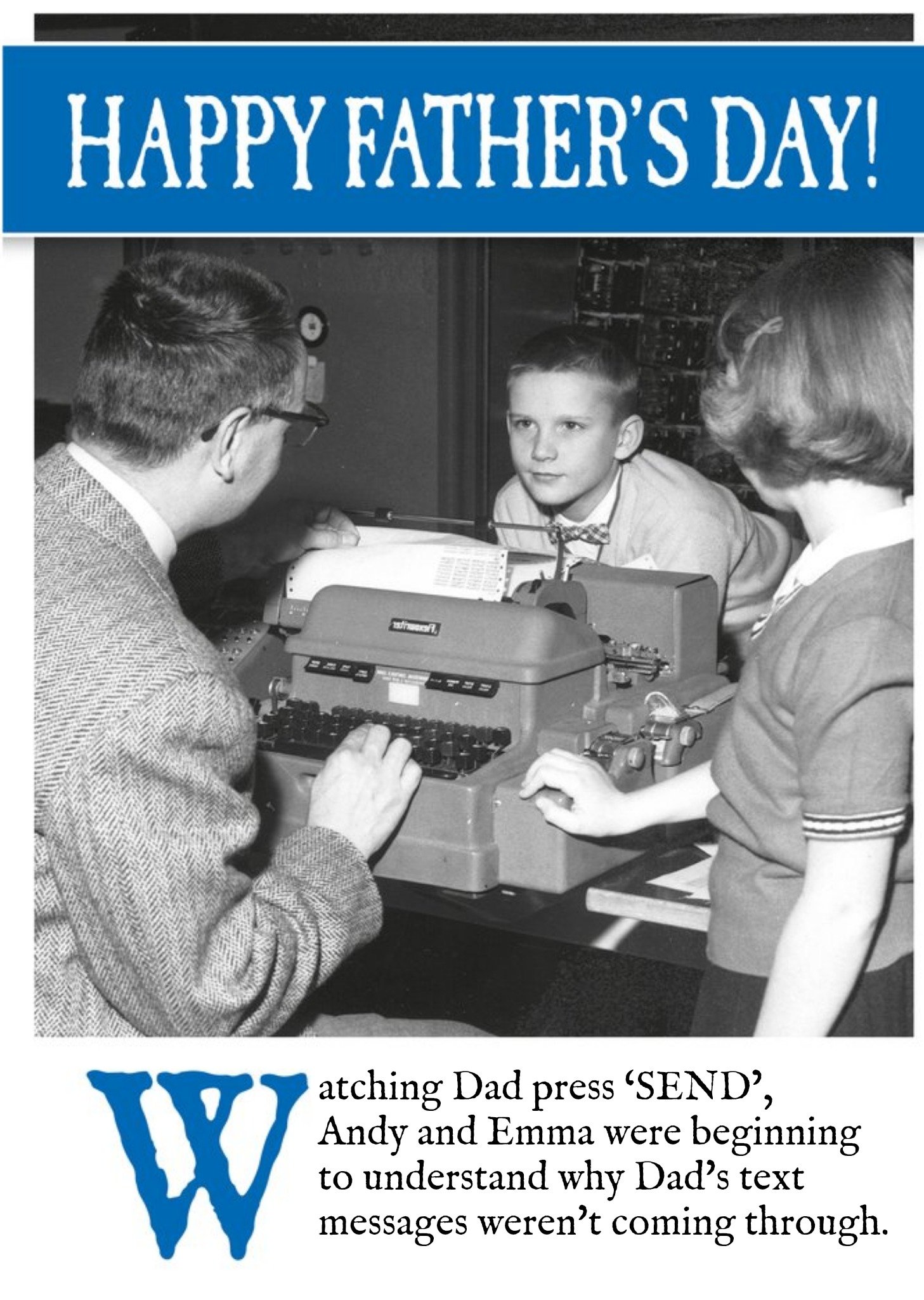 Moonpig Watching Dad Press Send Card