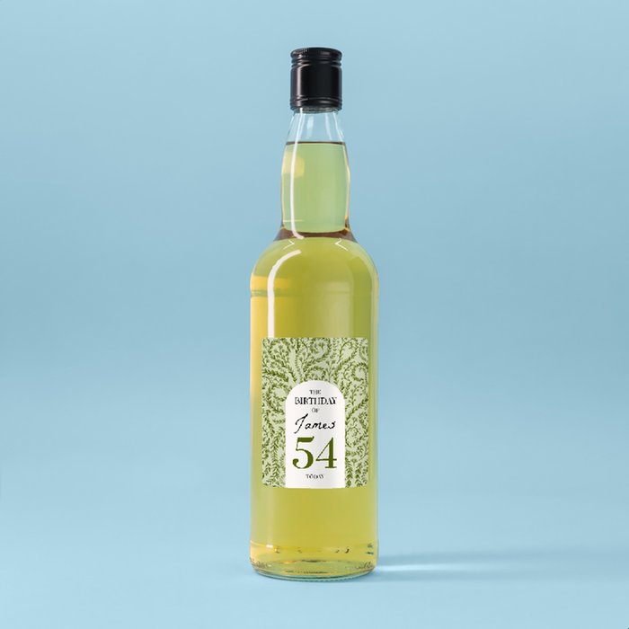 Personalised Age Birthday Whisky 70cl