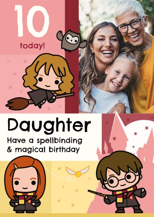 Harry Potter Photo Upload Birthday Card