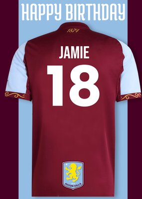 Aston FC Birthday Card