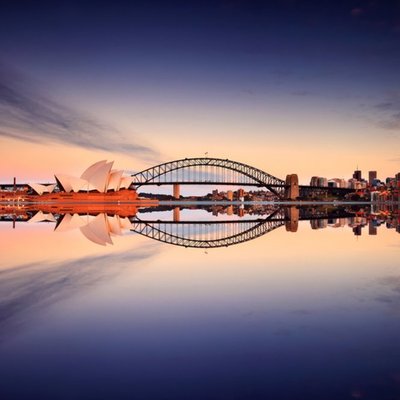 Moonpics Photographic Sydney Opera House and Sydney Harbour Bridge Card