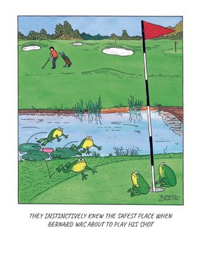 Personalised Golf Birthday Card