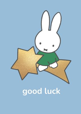 Miffy Shooting Star Good Luck Card