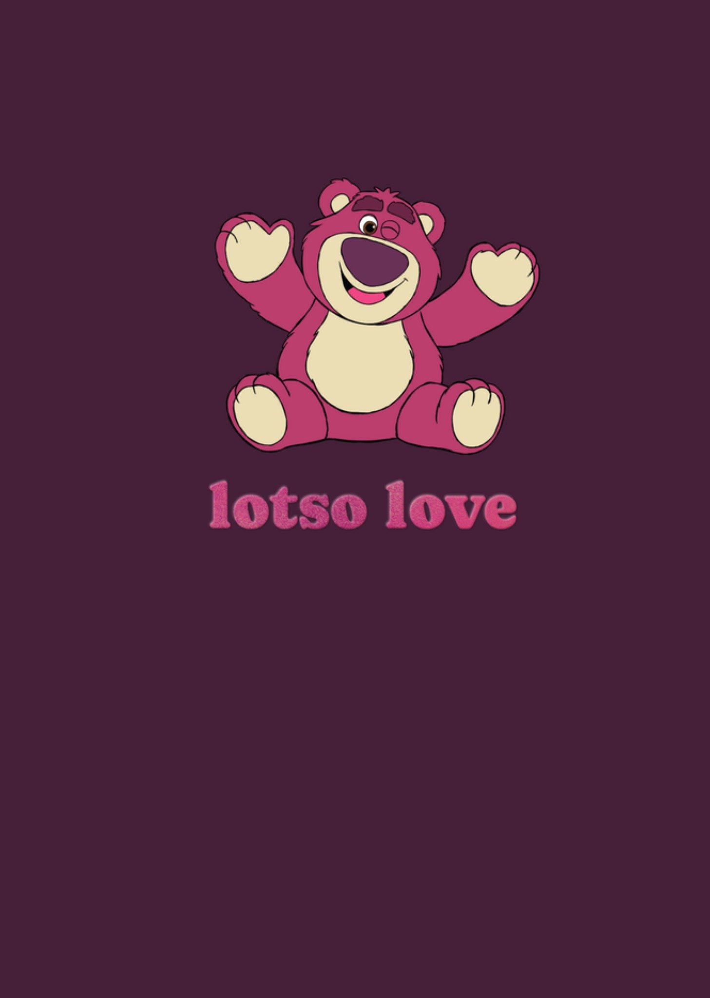Toy Story Lotso Bear Lotso Love Greetings Card