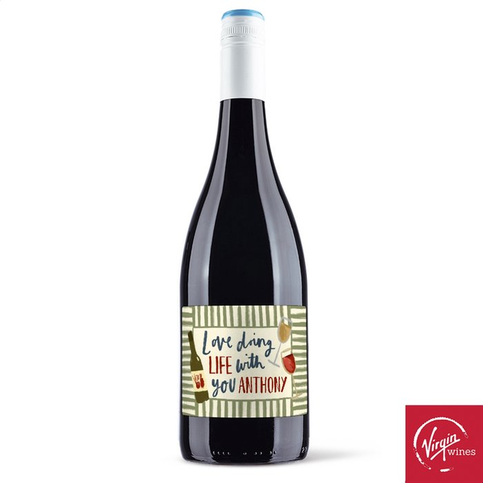 Virgin Wines Personalised Love Doing Life With You Merlot 75cl