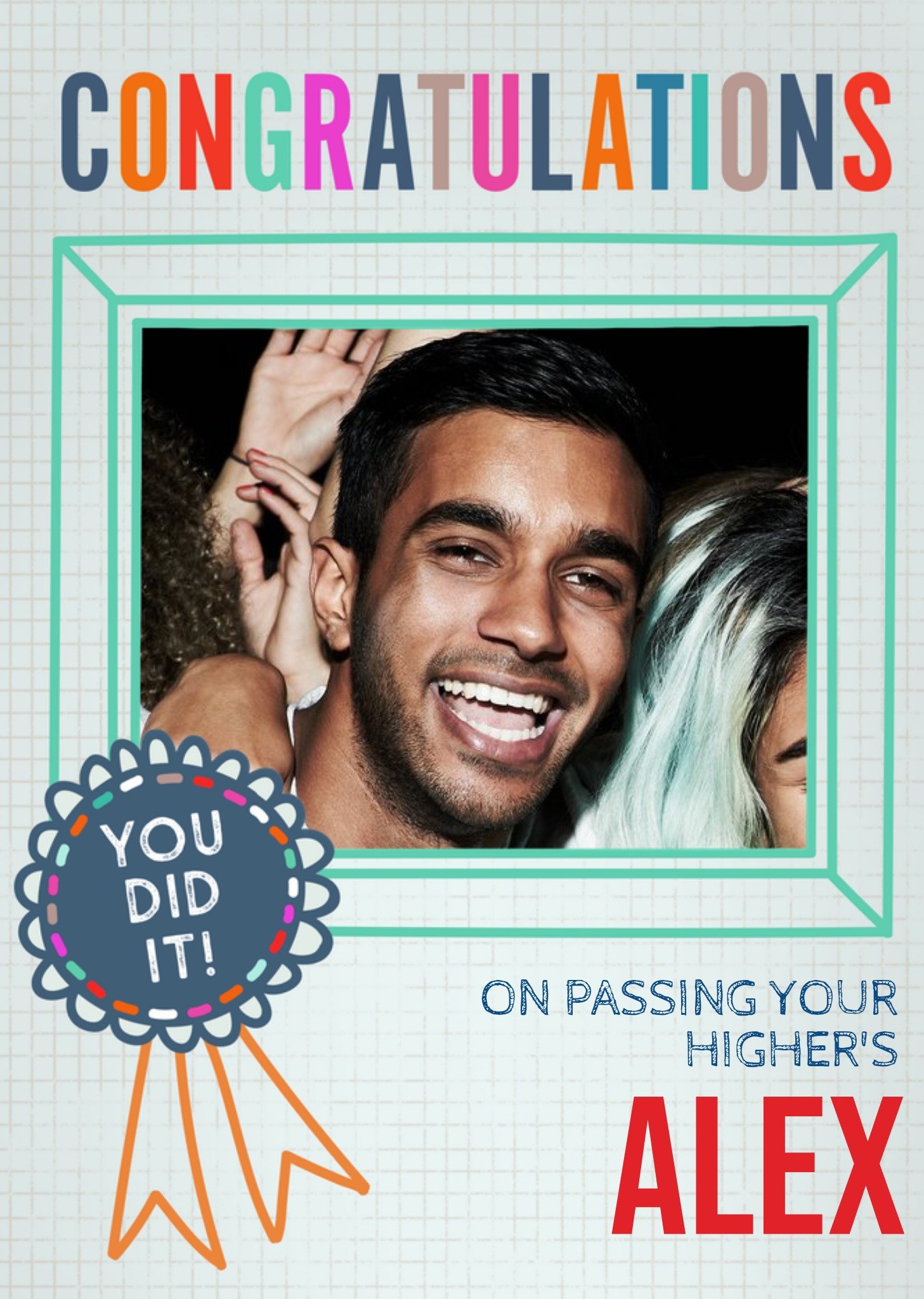 Moonpig Photo Upload Congratulations On Passing Your Higher's Card