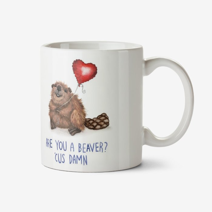 Citrus Bunn - Illustration Of Two Cute Beavers. Are You A Beaver? 'Cus Damn Mug