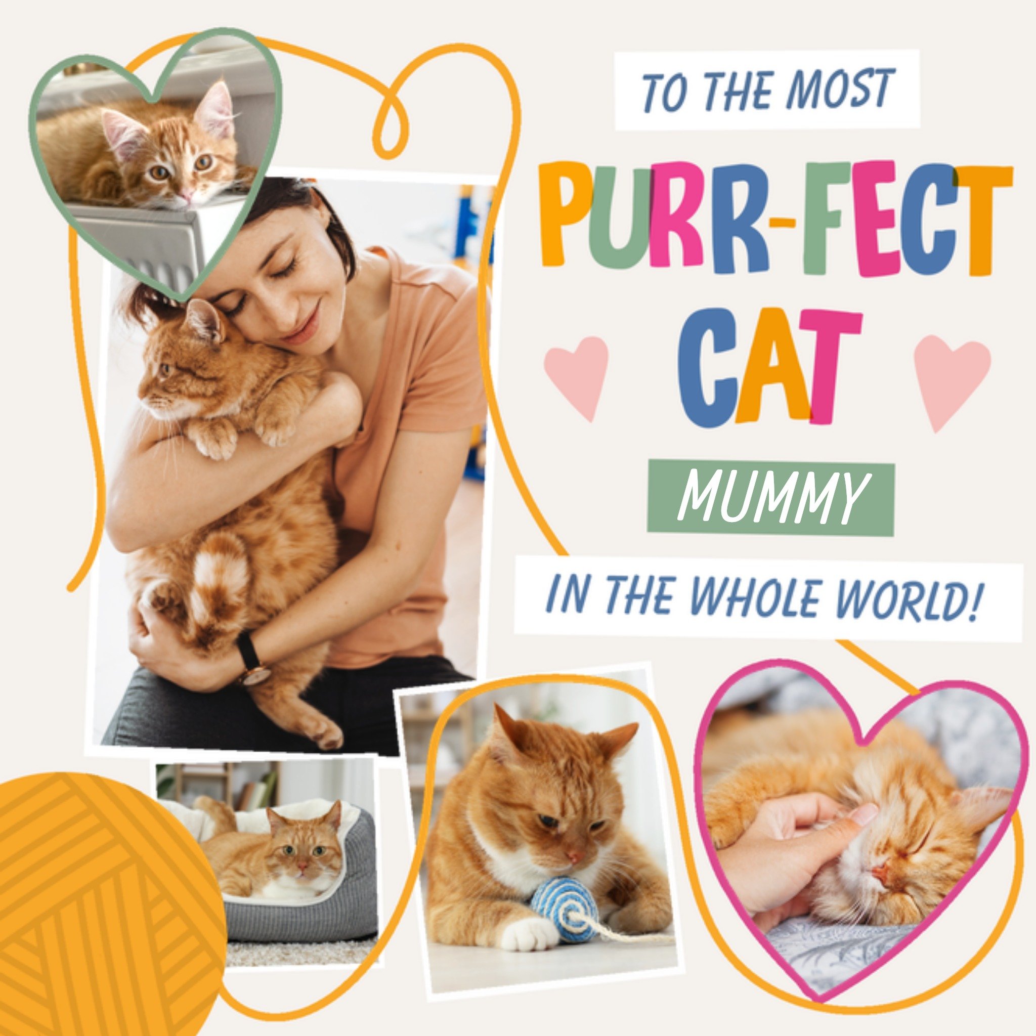 Moonpig To The Most Purr-Fect Cat Mummy In The World Photo Upload Mother's Day Card