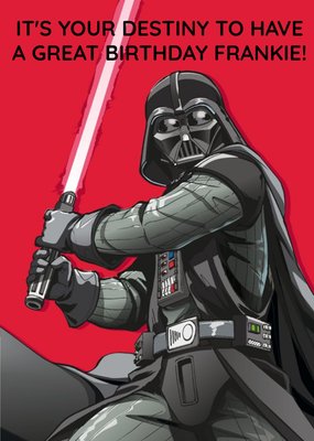 Birthday card - star wars - darth vadar