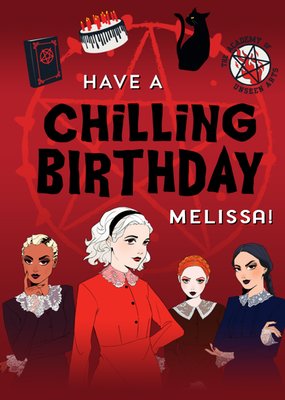 Chilling Adventures of Sabrina Have a Chilling Birthday Card