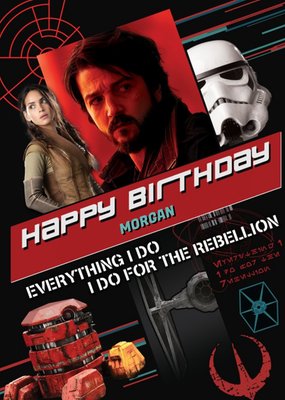 Star Wars Andor The Rebbellion Birthday Card