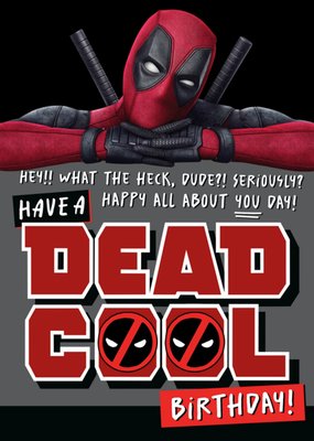 Deadpool Funny Happy All About You Day Dead Cool Birthday Card