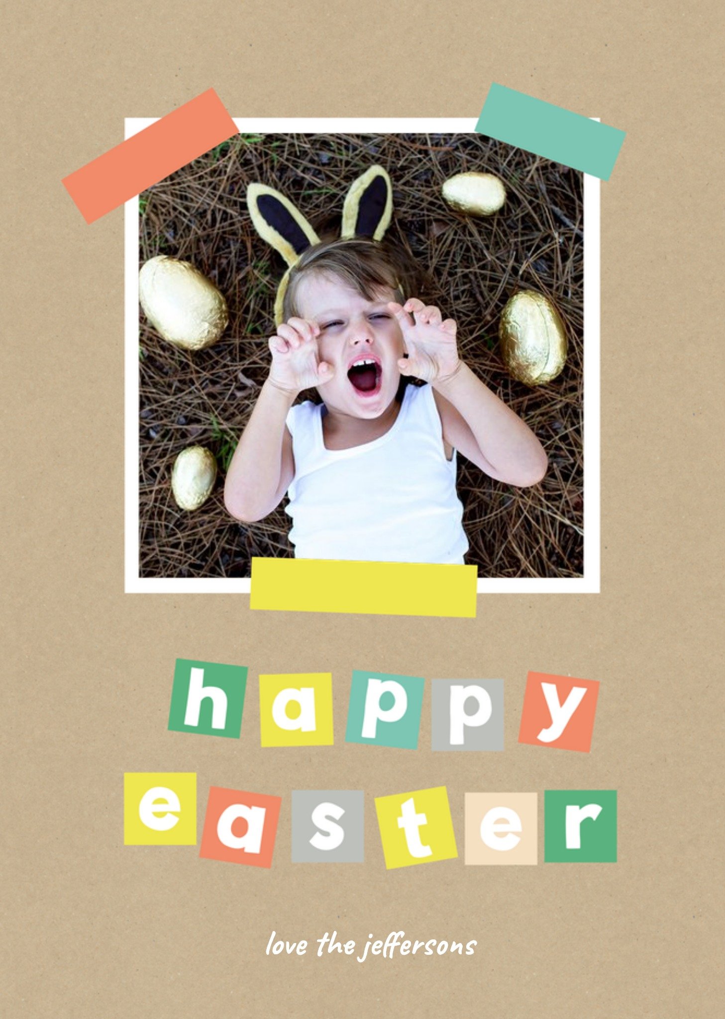 Moonpig A Little Note Happy Easter Card