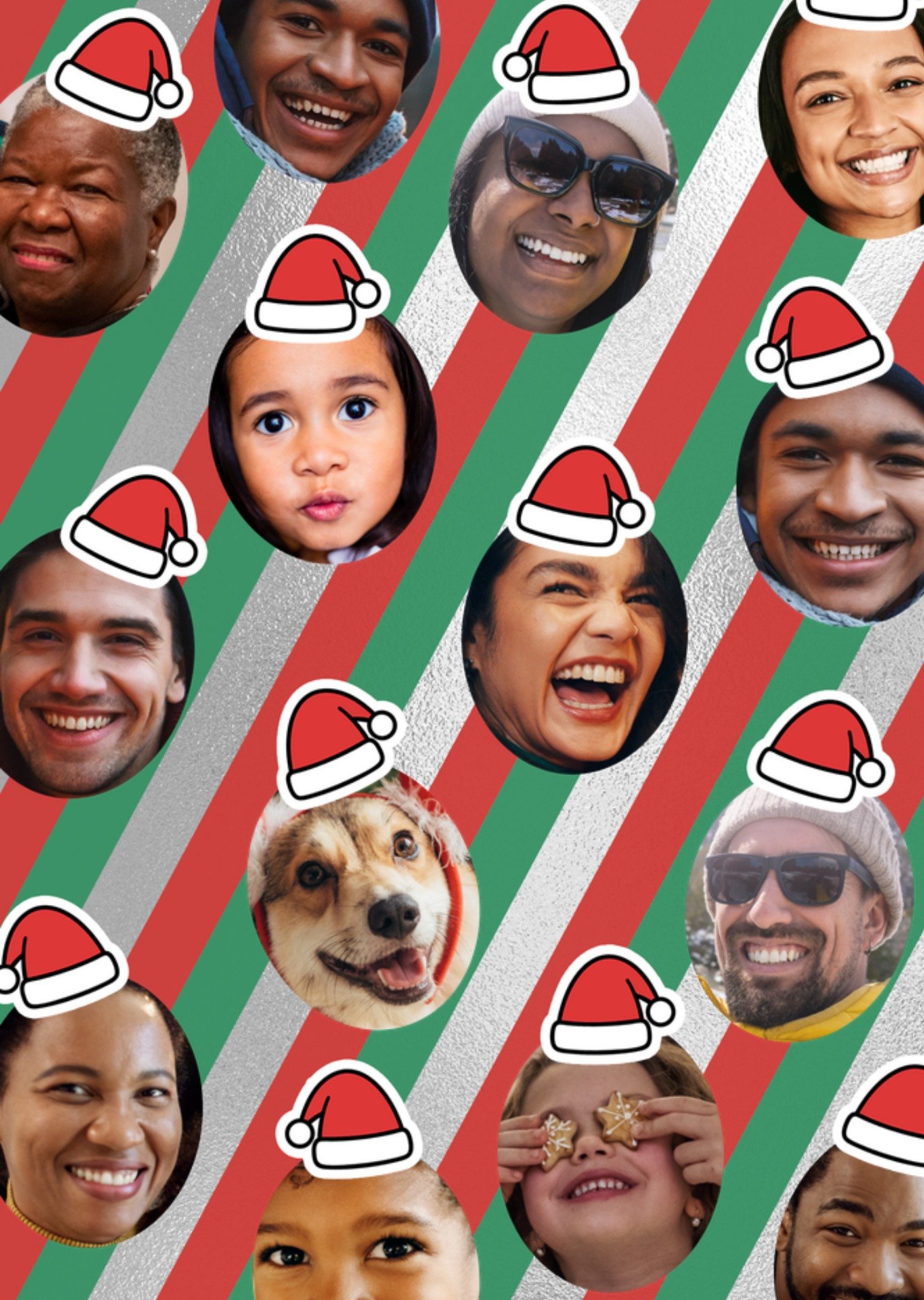 Moonpig Santa Hat Photo Upload Christmas Card