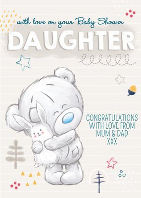 Tatty Teddy Baby Shower For Daughter Card