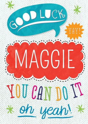 Personalised You Can Do It Can Do It Card