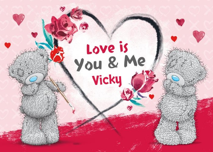 Carte Blanche You & Me Personalised Valentines Card