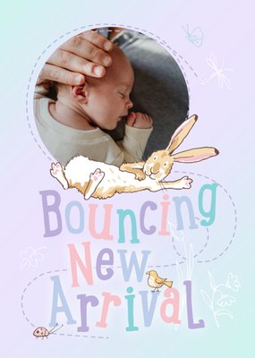 Guess How Much I Love You Photo Upload New Baby Card