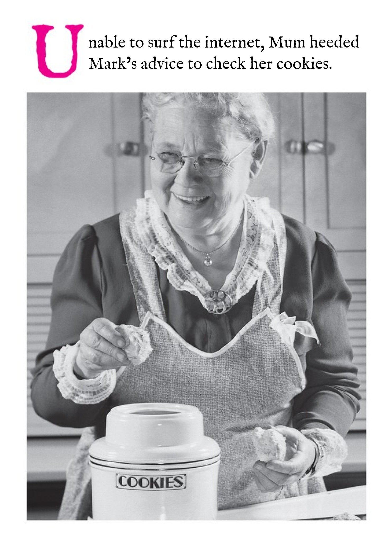 Moonpig Mum Heeded Marks Advice To Check Her Cookies Card