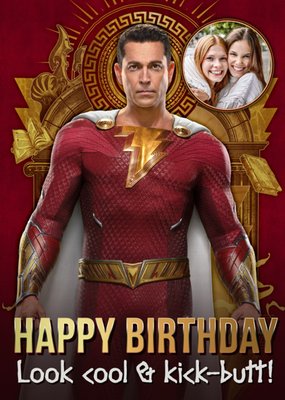 Shazam! Photo Upload Birthday Card