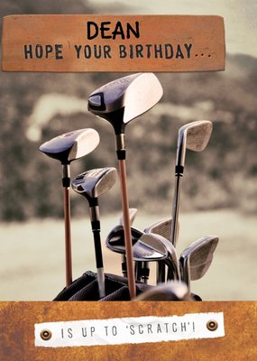 Funny Birthday Card - Is up to Scratch !