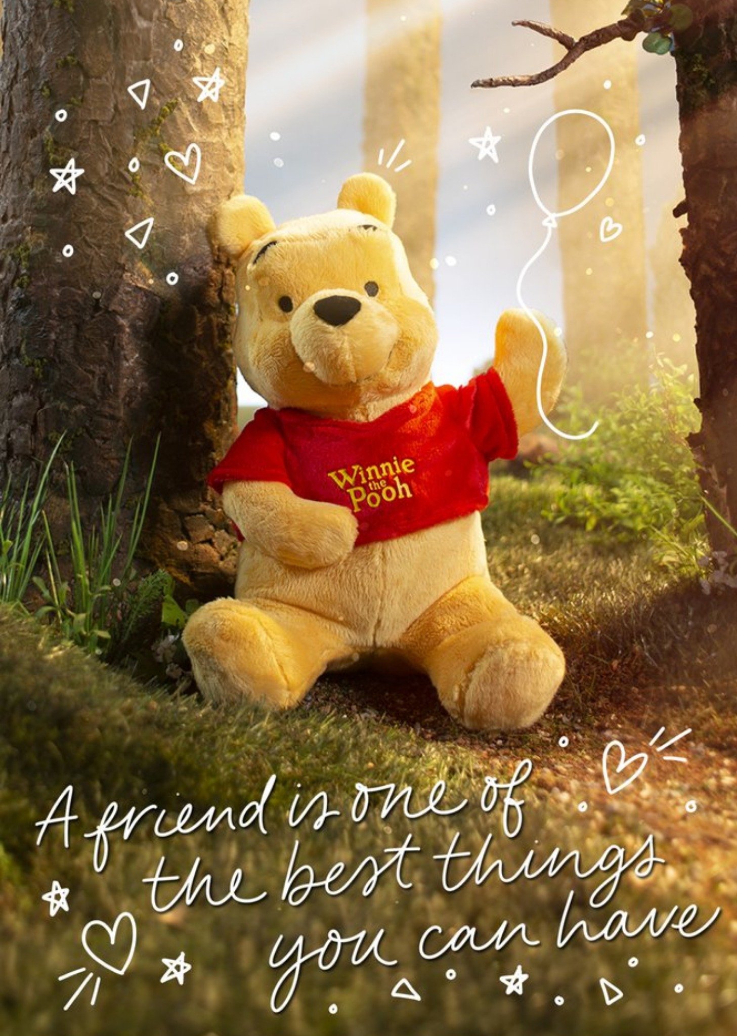 Winnie The Pooh Cute Disney Plush Winne The Pooh Best Thing You Can Have Card