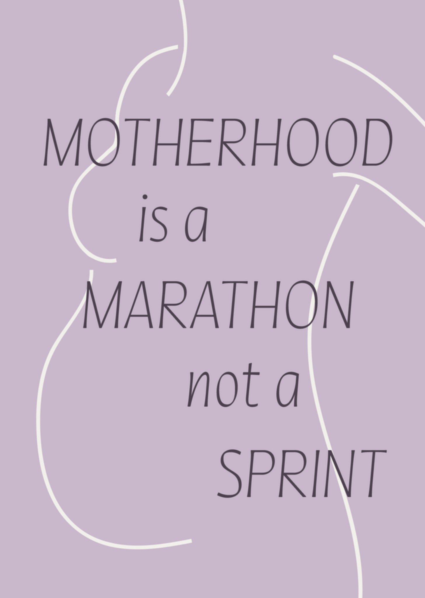 Moonpig Motherhood Is A Marathon Not A Sprint Card