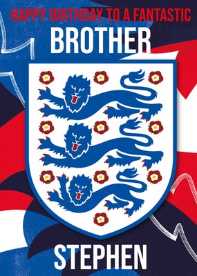 Danilo England Three Lions Crest Birthday Card