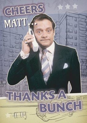 Only Fools And Horses Delboy On Phone Personalised Thank You Card