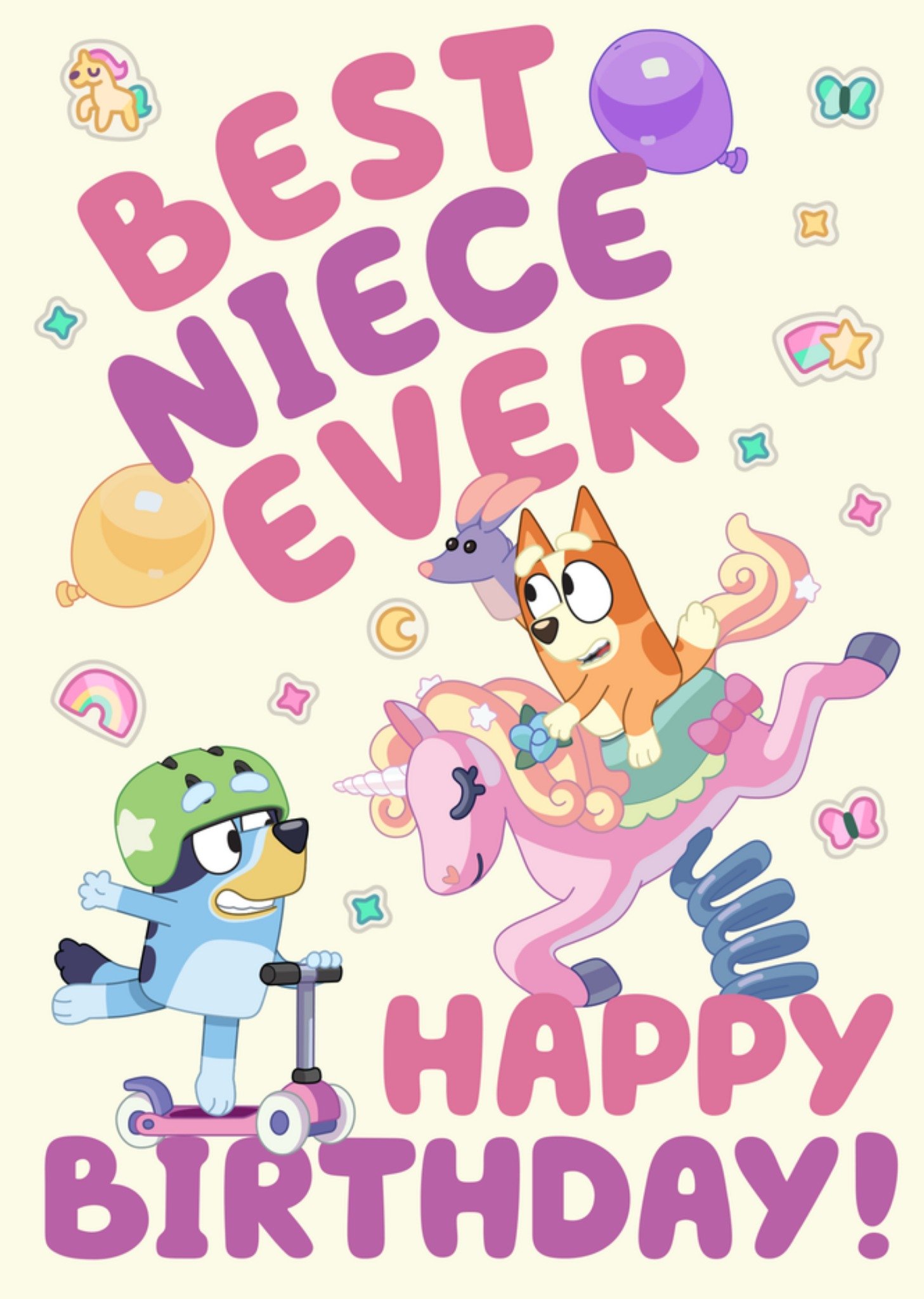 Bluey Best Niece Ever Happy Birthday Card