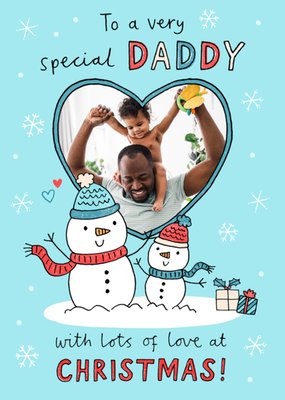To A Very Special Daddy Photo Upload Christmas Postcard