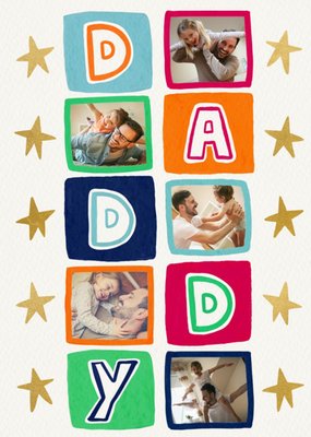 Daddy Photo Upload Father's Day Card