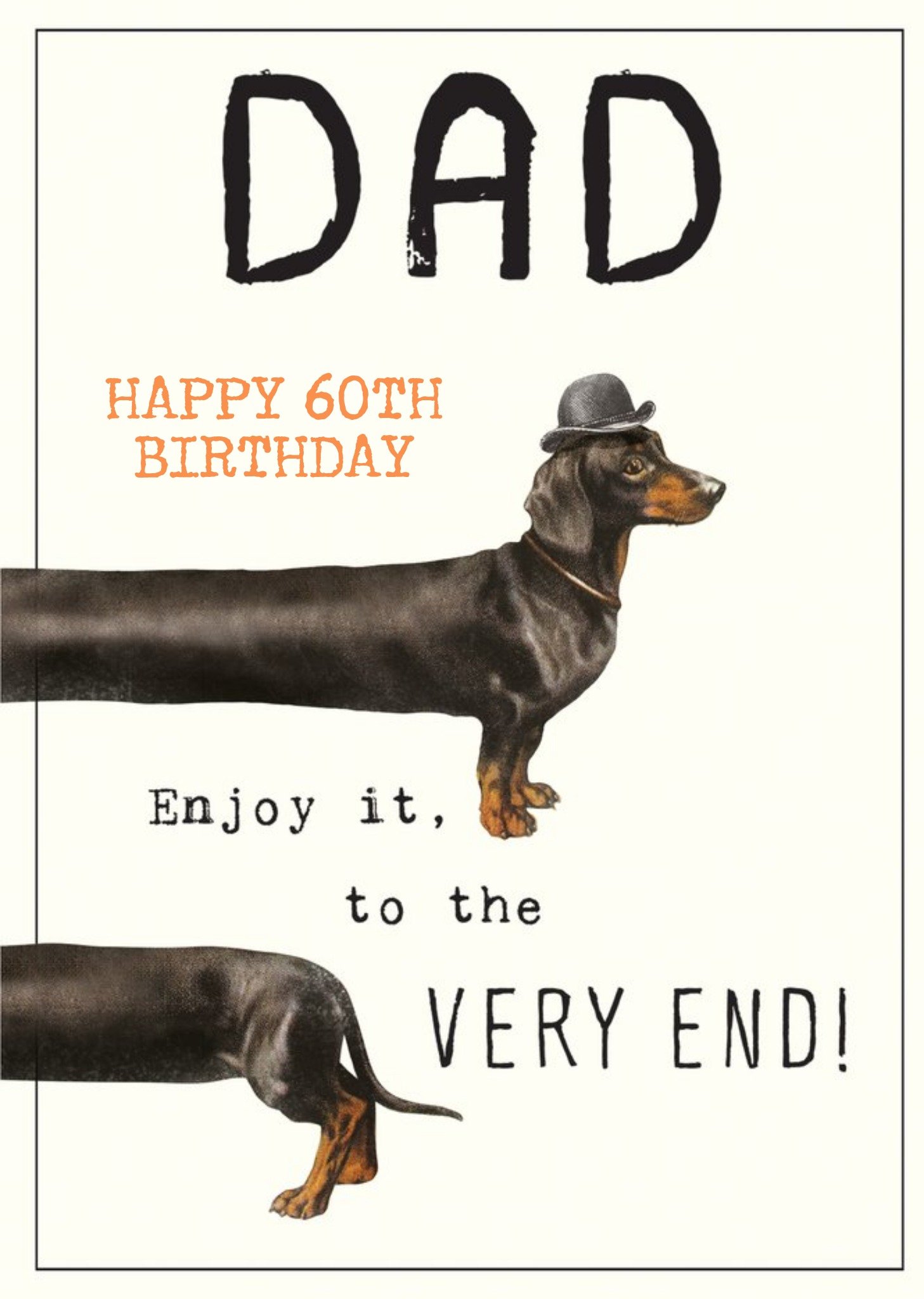 Moonpig Pgm595 Dad 60th Dog Pun Birthday Card
