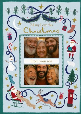 All My Love This Photo Upload Christmas Card