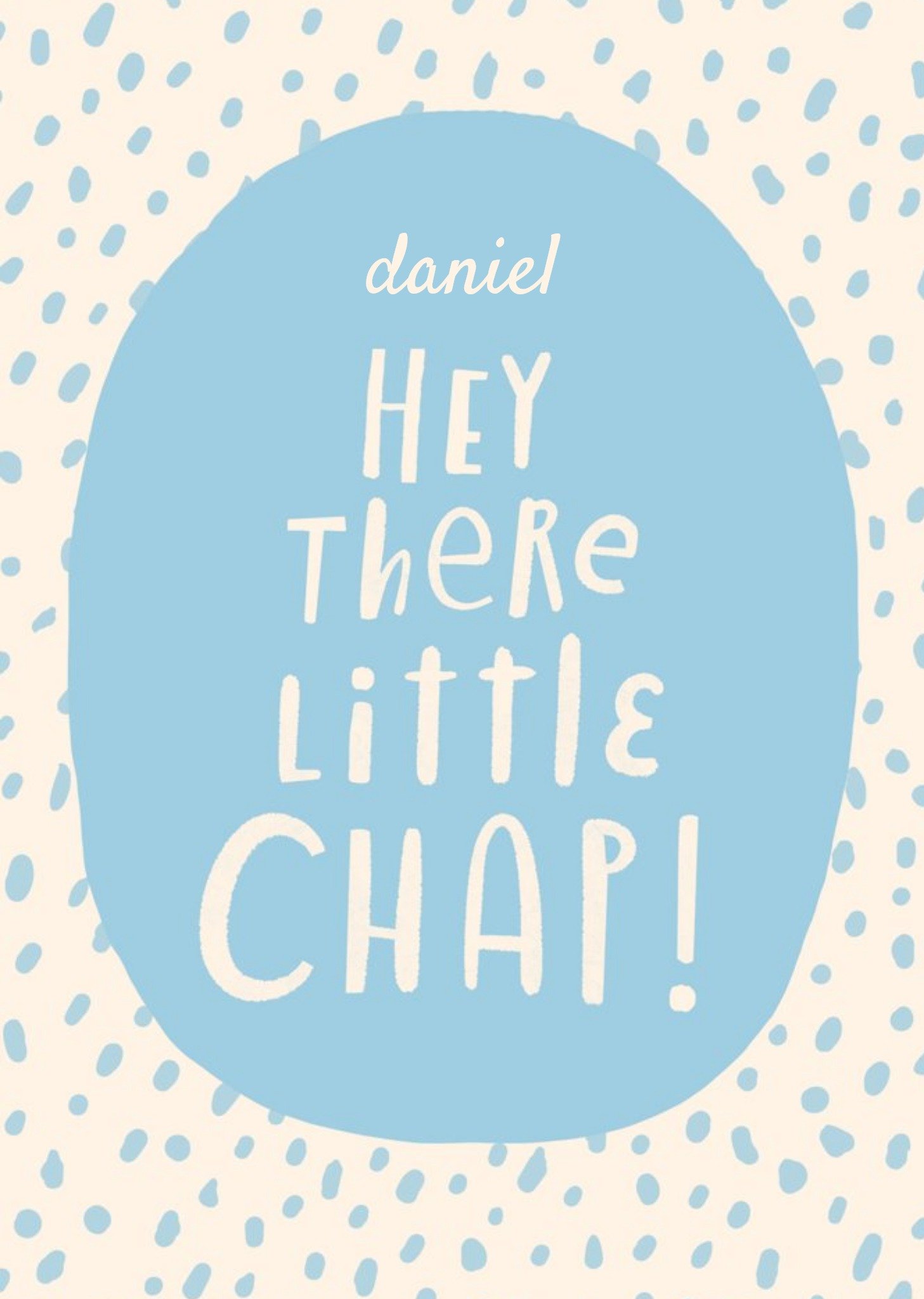 Moonpig Hey There Little Chap New Baby Card