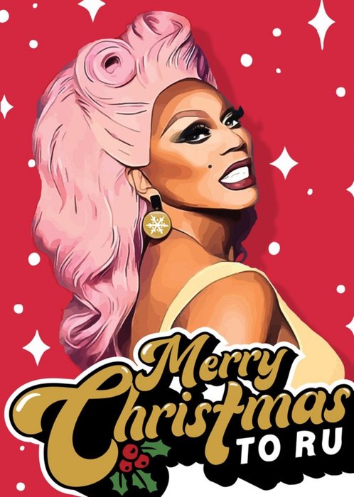 Mrs Best Ru Paul Merry Christmas To Ru Christmas Card