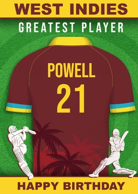 Cricket Legends West Indies Greatest Player Card