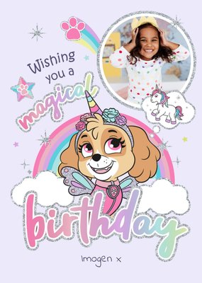 Paw Patrol Skye The Dog Magical Birthday Card