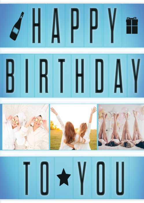 Happy Birthday lightbox card