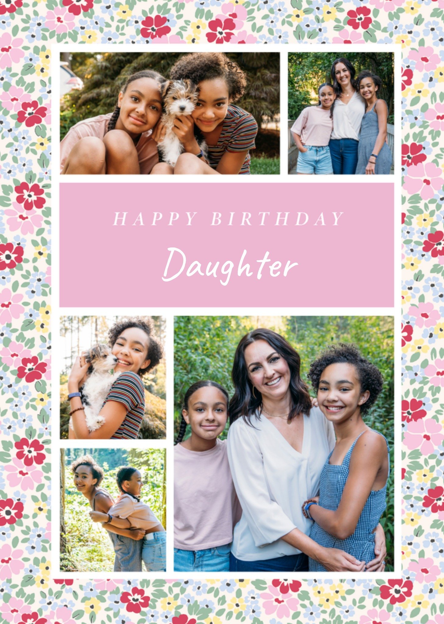 Cath Kidston Daughter Photo Upload Happy Birthday Card