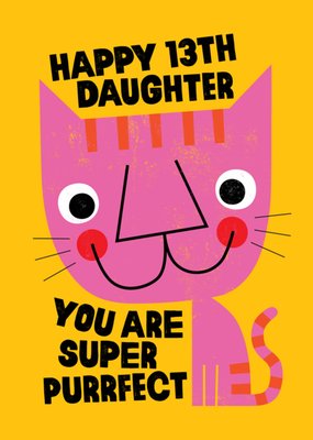 Kate Smith Co. Purrfect 13th Birthday Card