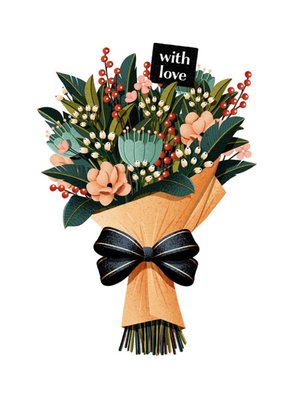 Folio Bunch of flowers With Love Card