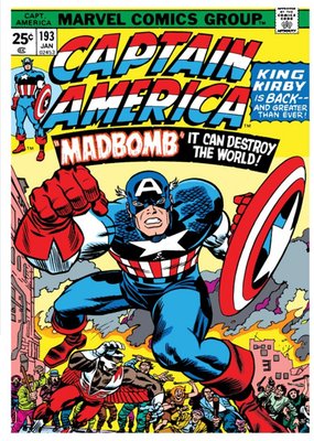 Marvel Comics Captain America Birthday Card