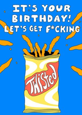 Let's Get Twisted Birthday Card