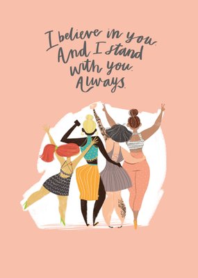 I Believe In You Illustrated Card