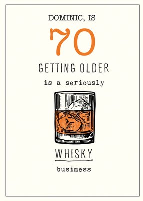 Humorous Whisky Business Birthday Card  