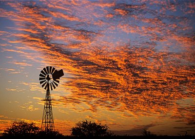 Wind Wheel At Sunset Personalised Card