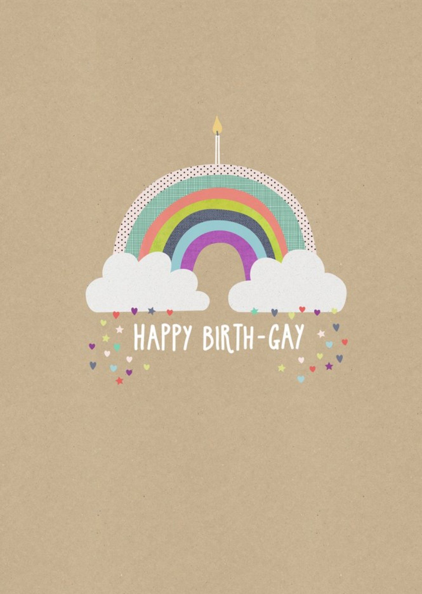 Moonpig Happy Birth-Gay - Pride Greetings Birthday Card